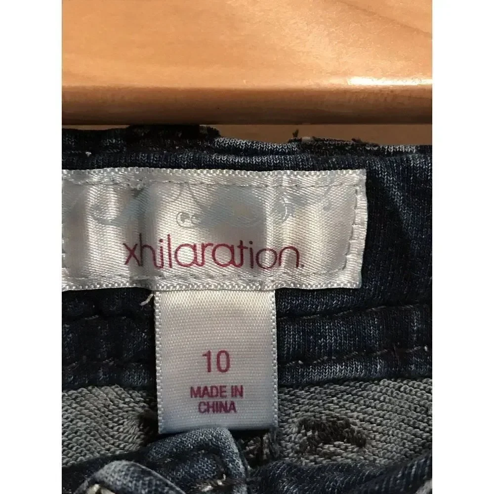 Xhilaration Dark Denim Wash Jeggings Jeans Size 10